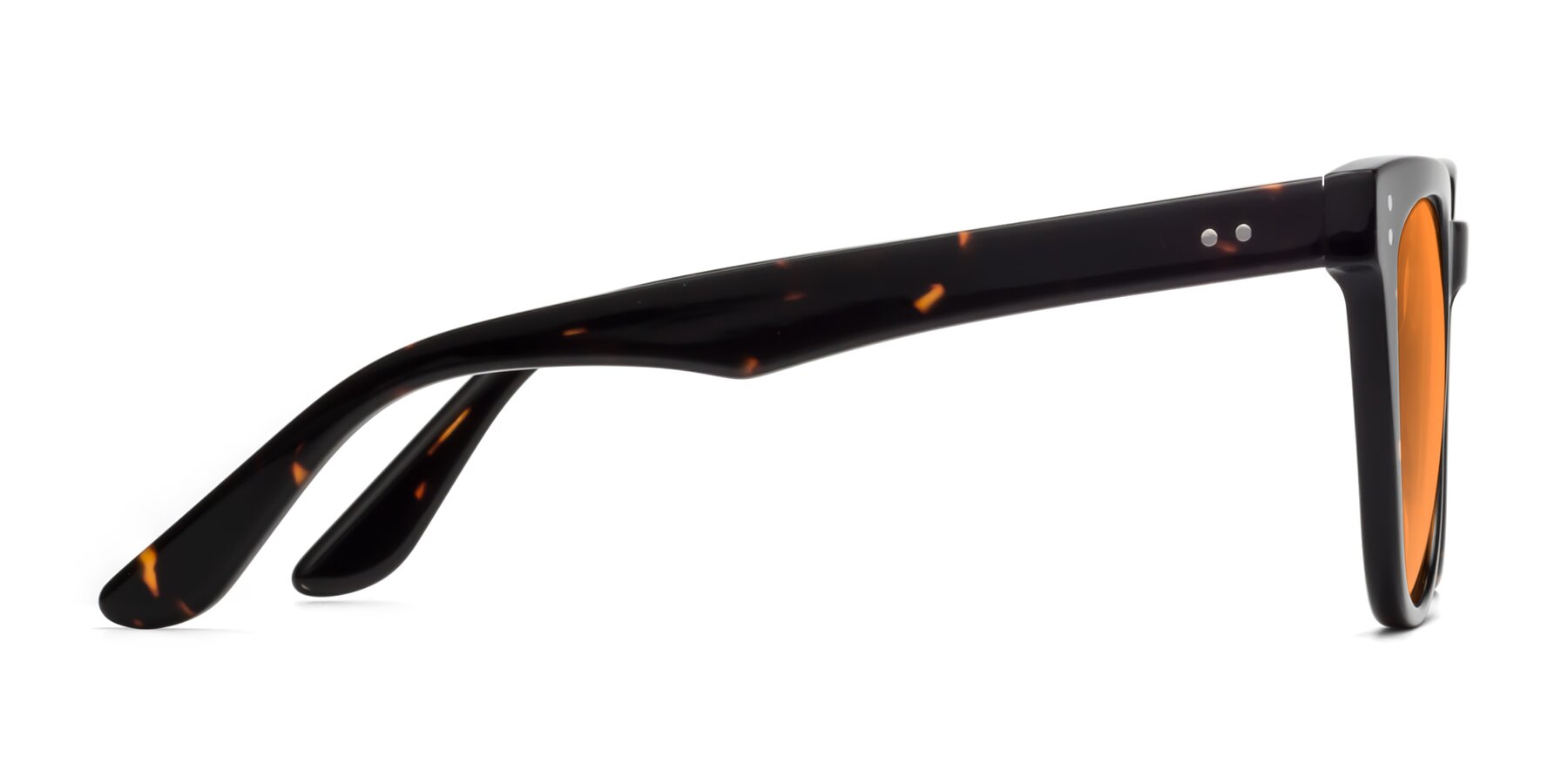 Side of Graceful in Tortoise with Orange Tinted Lenses