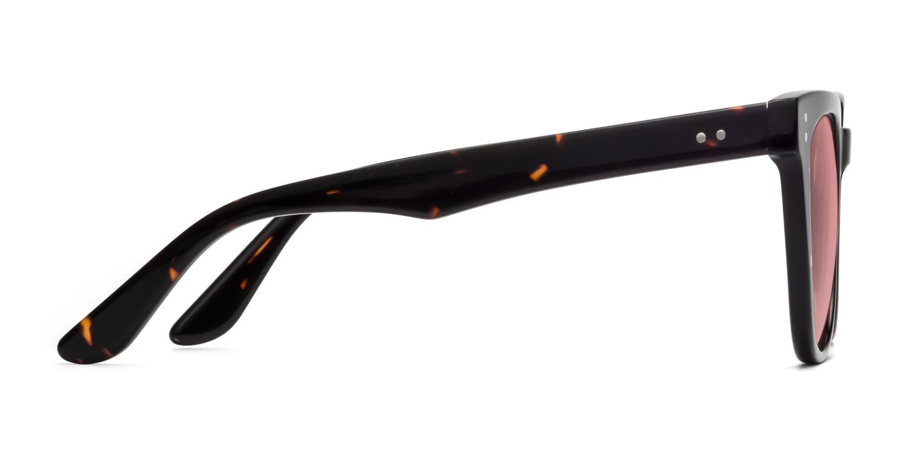 Side of Graceful in Tortoise with Medium Garnet Tinted Lenses