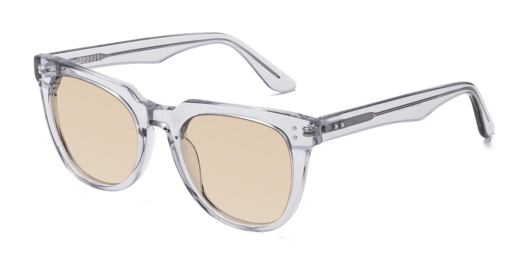 Angle of Graceful in Transprent Gray with Light Brown Tinted Lenses