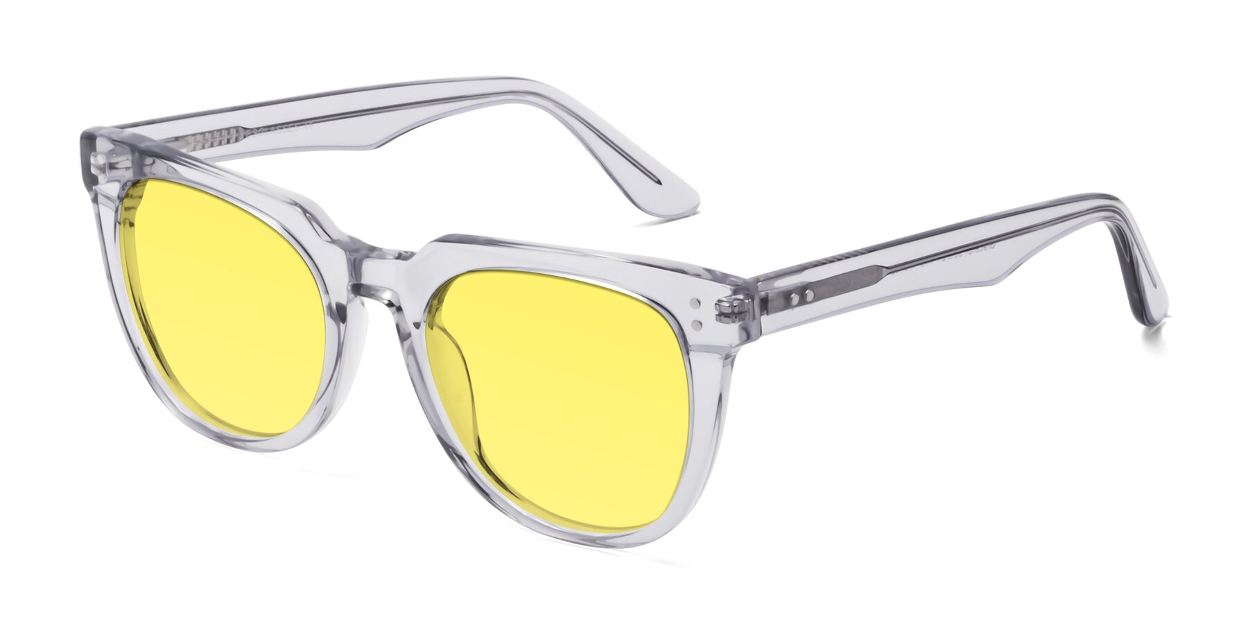 Angle of Graceful in Transprent Gray with Medium Yellow Tinted Lenses