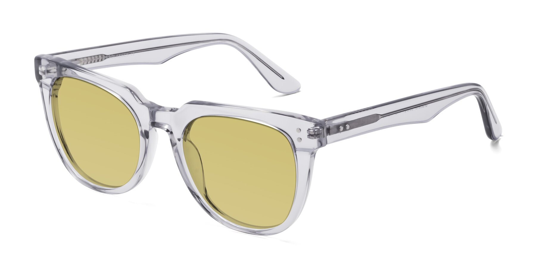 Angle of Graceful in Transprent Gray with Medium Champagne Tinted Lenses