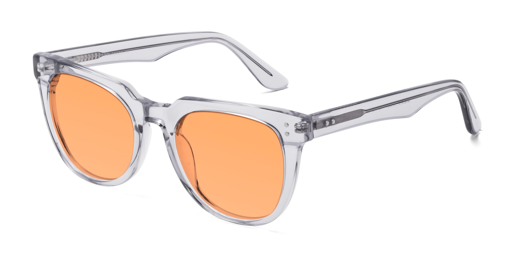 Angle of Graceful in Transprent Gray with Medium Orange Tinted Lenses