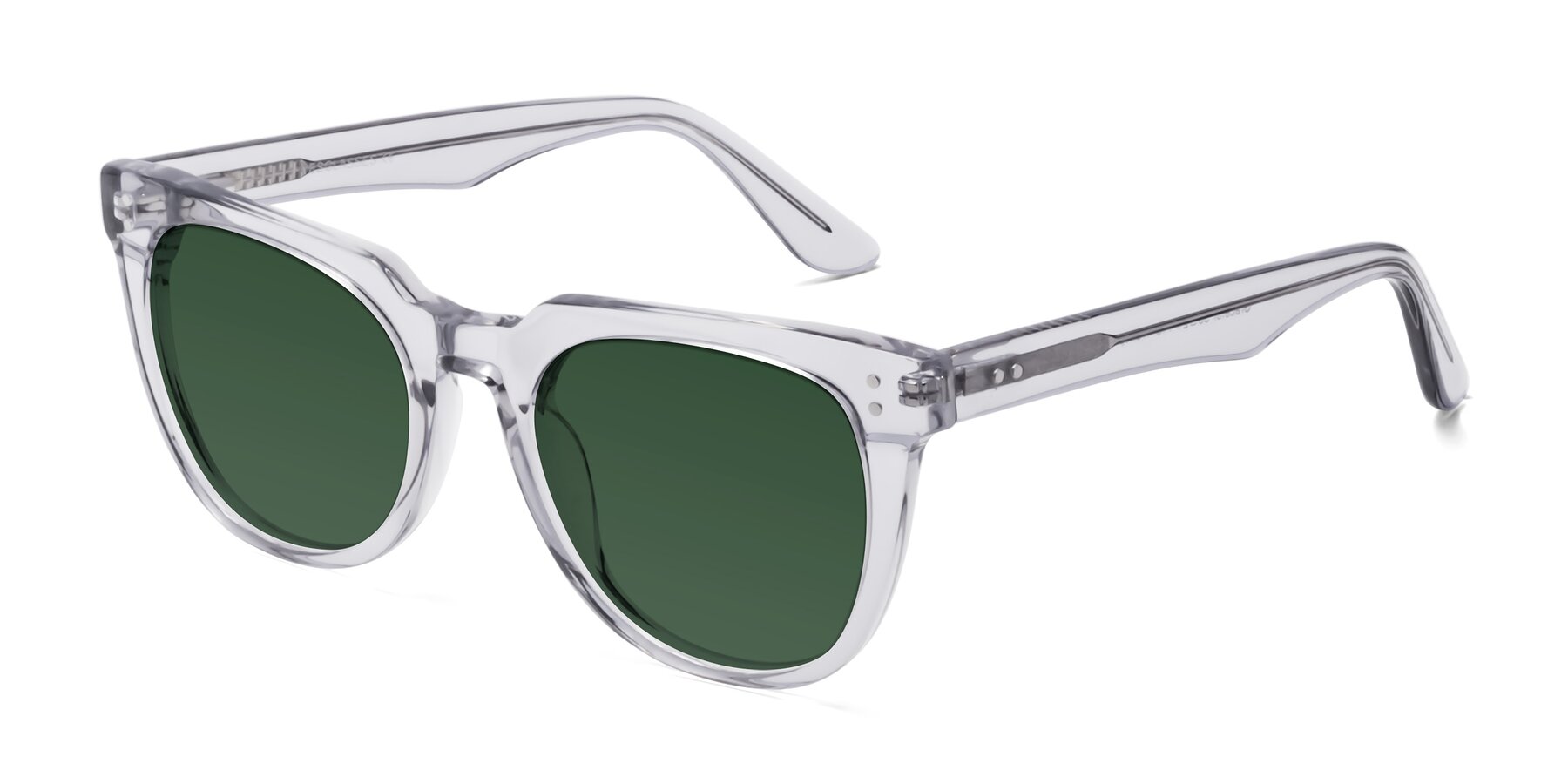 Angle of Graceful in Transprent Gray with Green Tinted Lenses