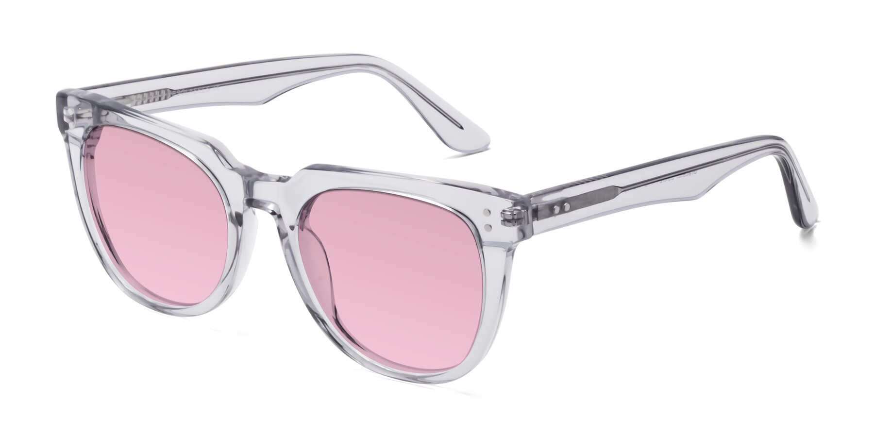 Angle of Graceful in Transprent Gray with Light Wine Tinted Lenses