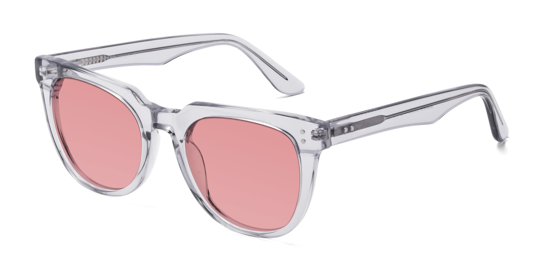 Angle of Graceful in Transprent Gray with Medium Garnet Tinted Lenses