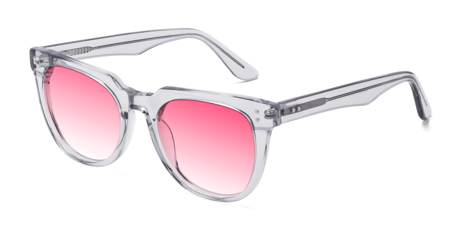 Angle of Graceful in Transprent Gray with Pink Gradient Lenses