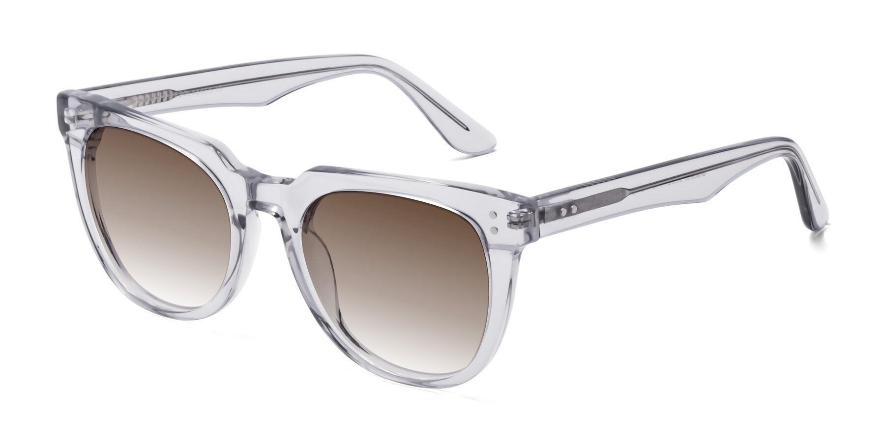 Angle of Graceful in Transprent Gray with Brown Gradient Lenses