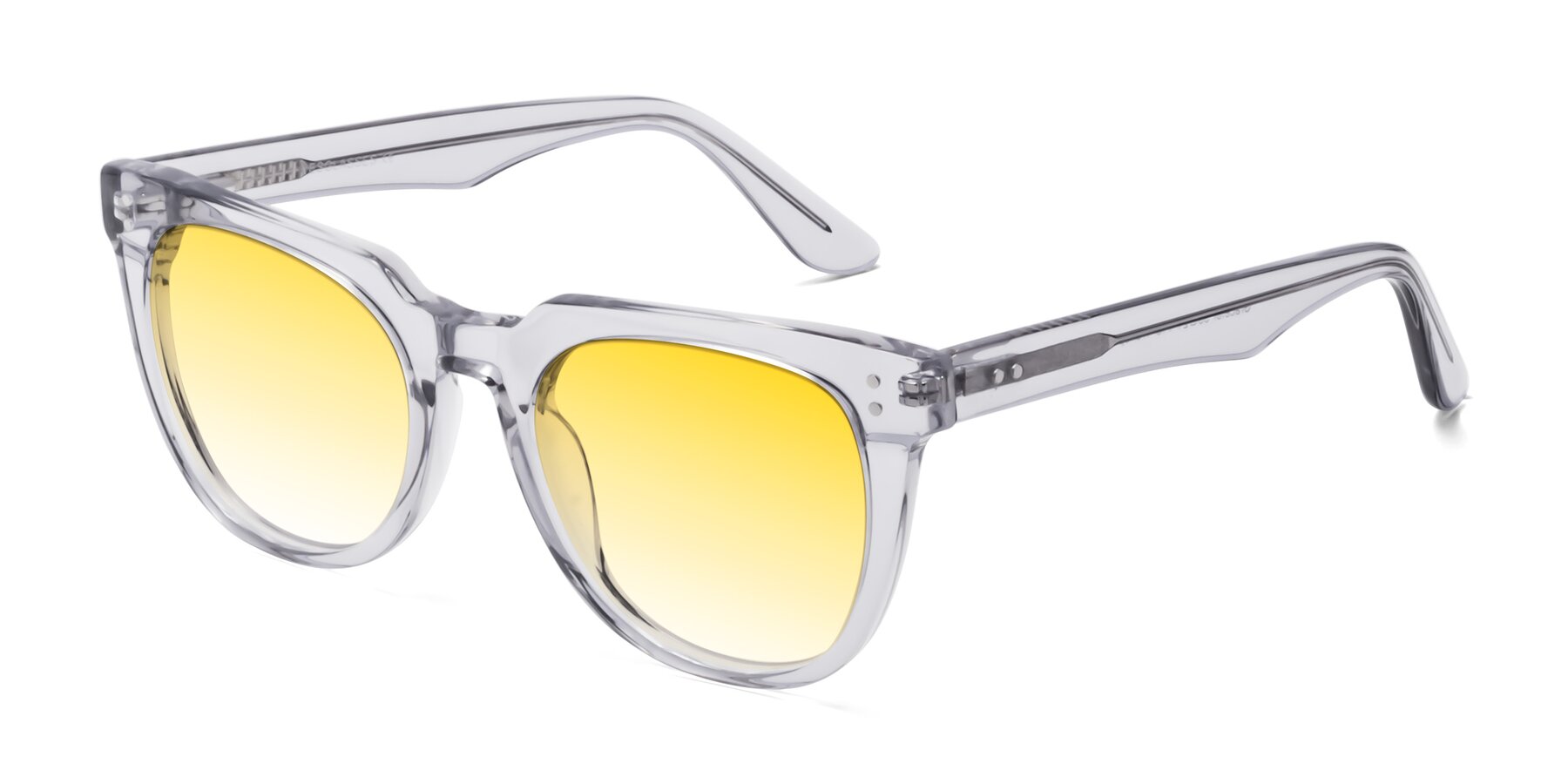 Angle of Graceful in Transprent Gray with Yellow Gradient Lenses