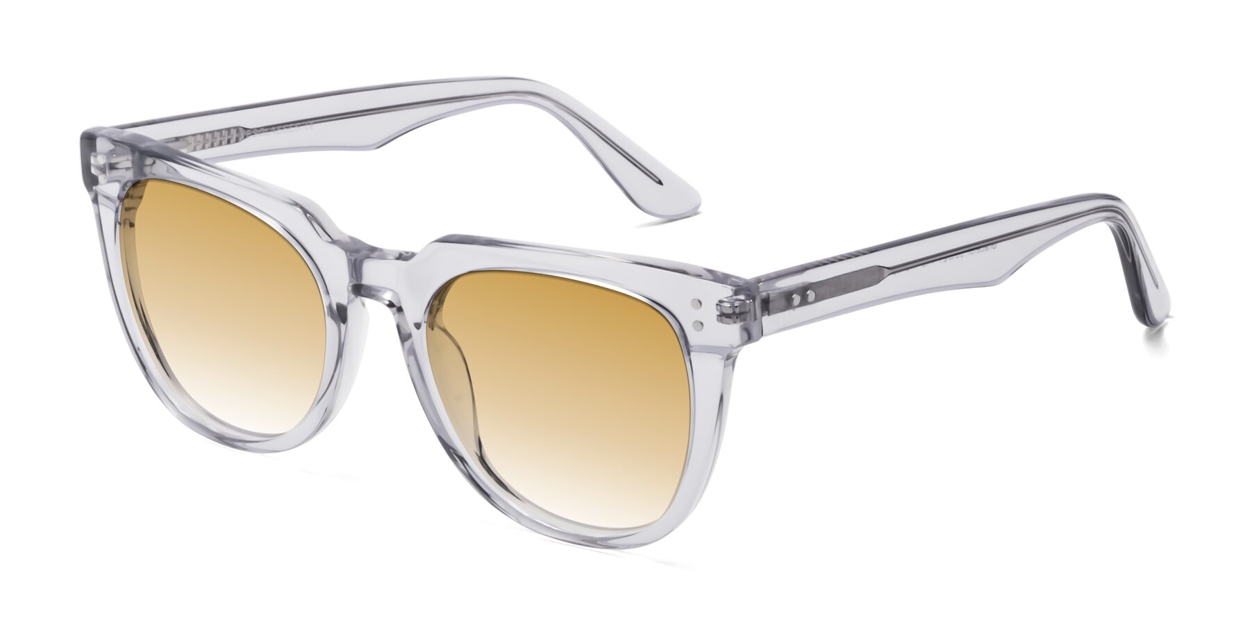 Angle of Graceful in Transprent Gray with Champagne Gradient Lenses