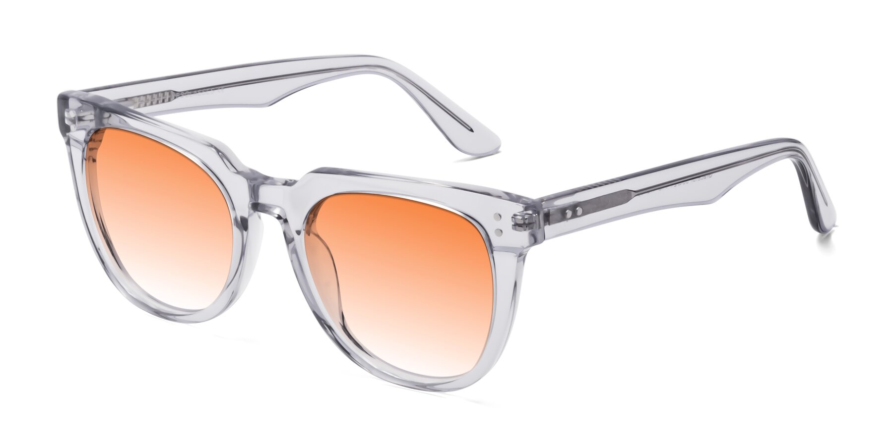 Angle of Graceful in Transprent Gray with Orange Gradient Lenses