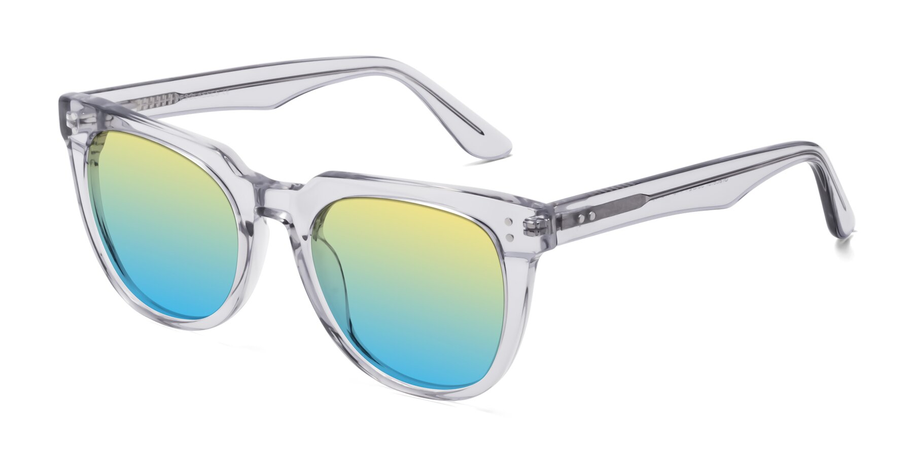 Angle of Graceful in Transprent Gray with Yellow / Blue Gradient Lenses