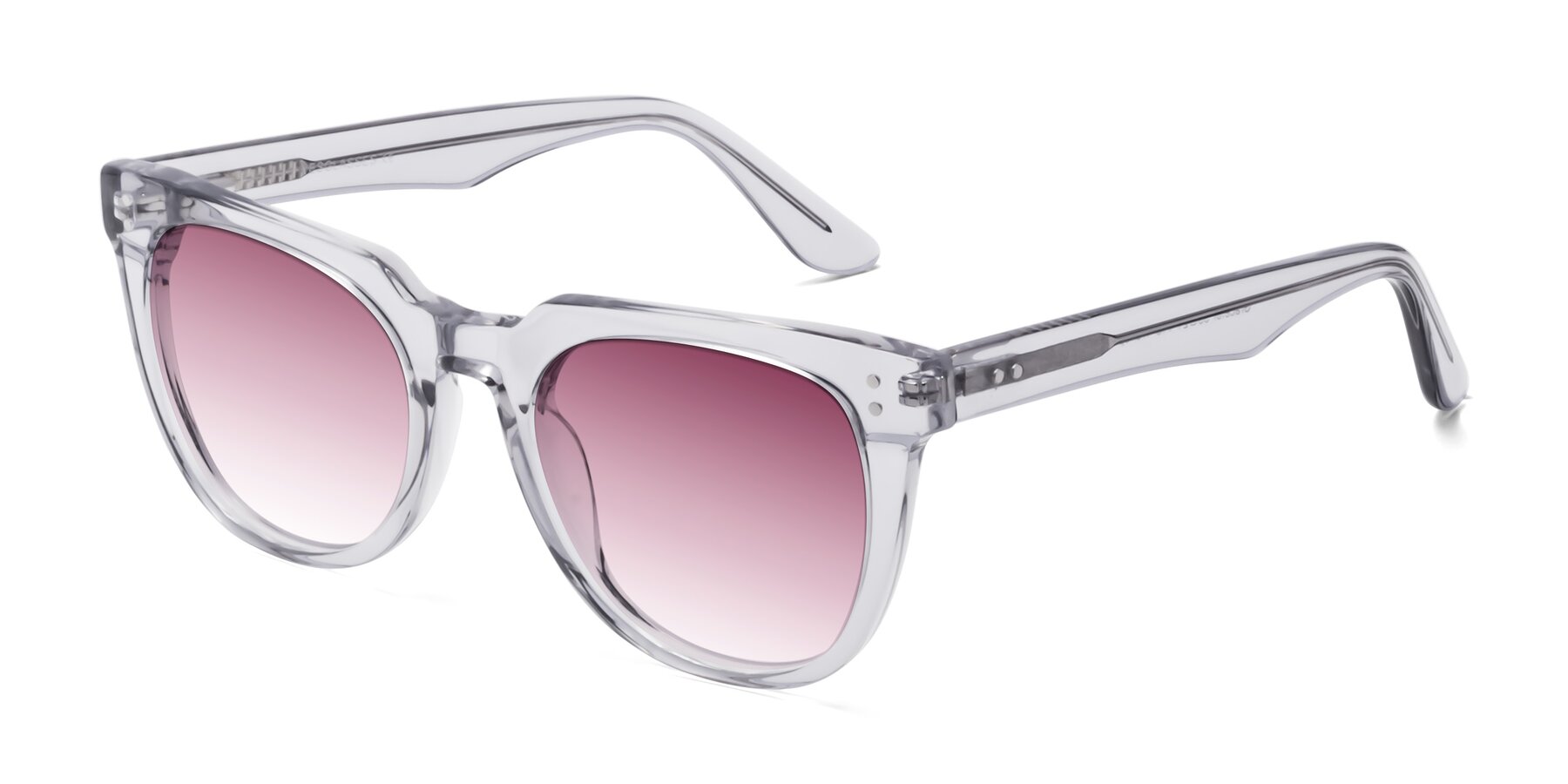 Angle of Graceful in Transprent Gray with Wine Gradient Lenses