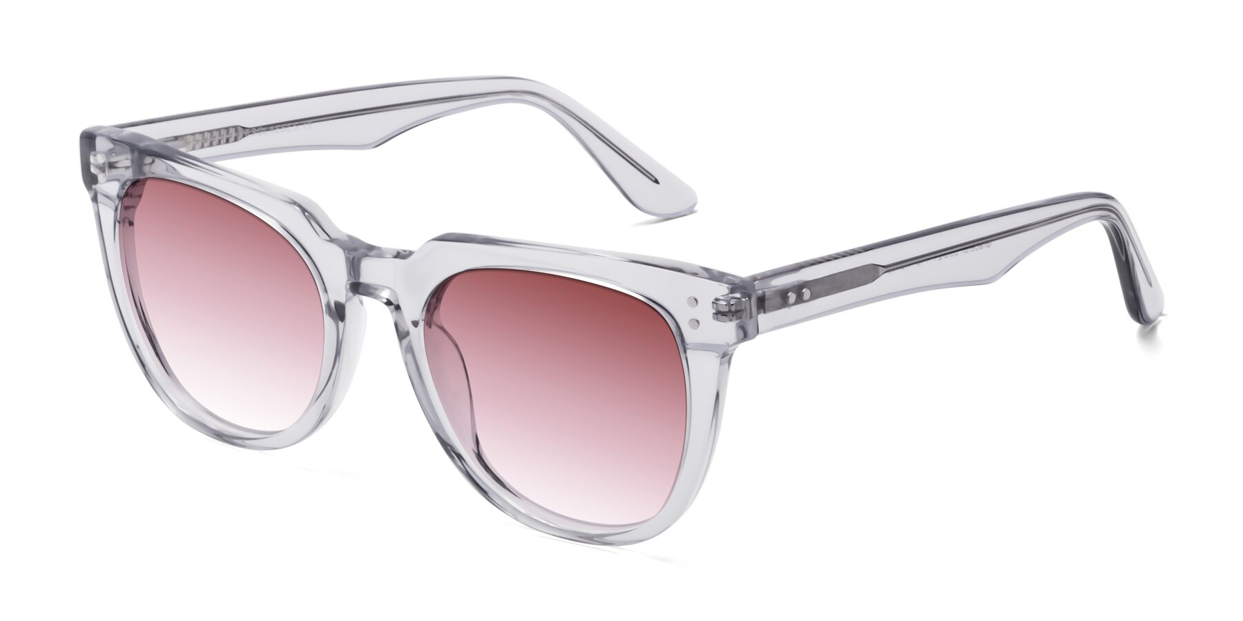 Angle of Graceful in Transprent Gray with Garnet Gradient Lenses