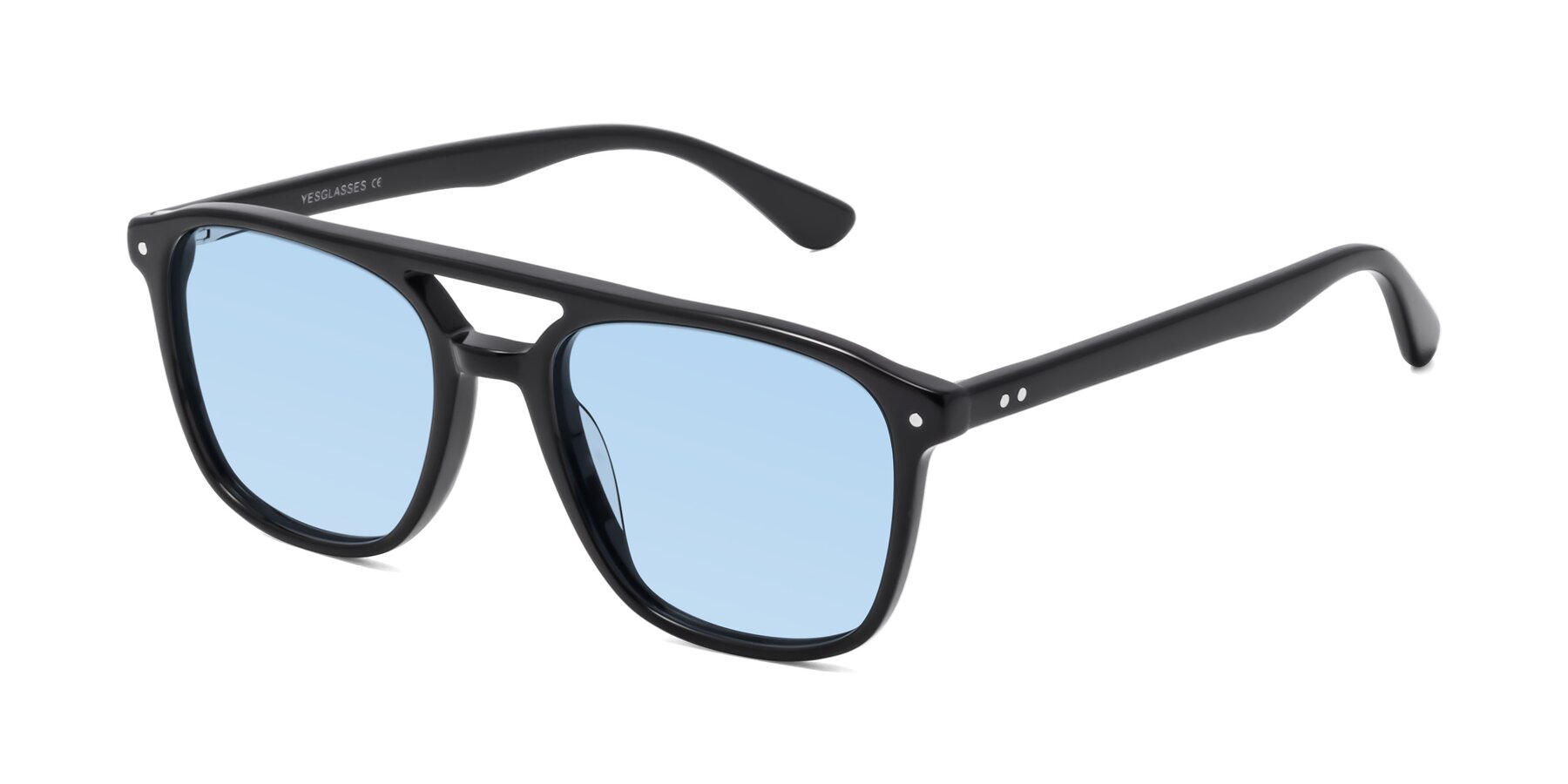 Angle of Quantum in Black with Light Blue Tinted Lenses