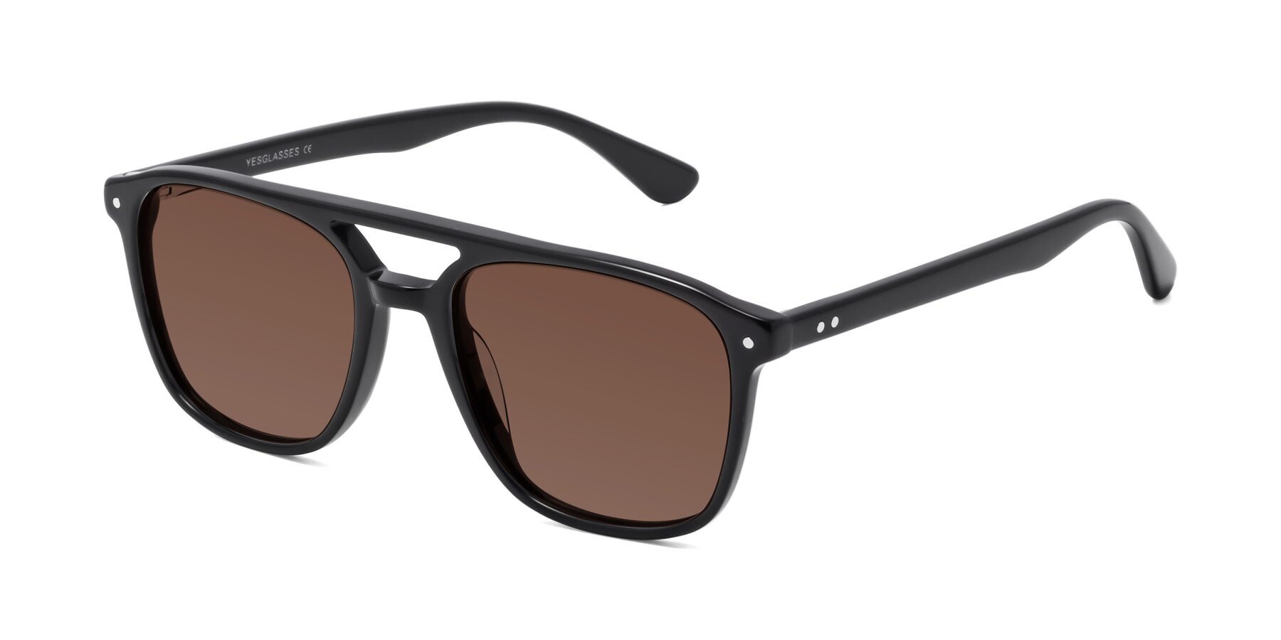 Angle of Quantum in Black with Brown Tinted Lenses
