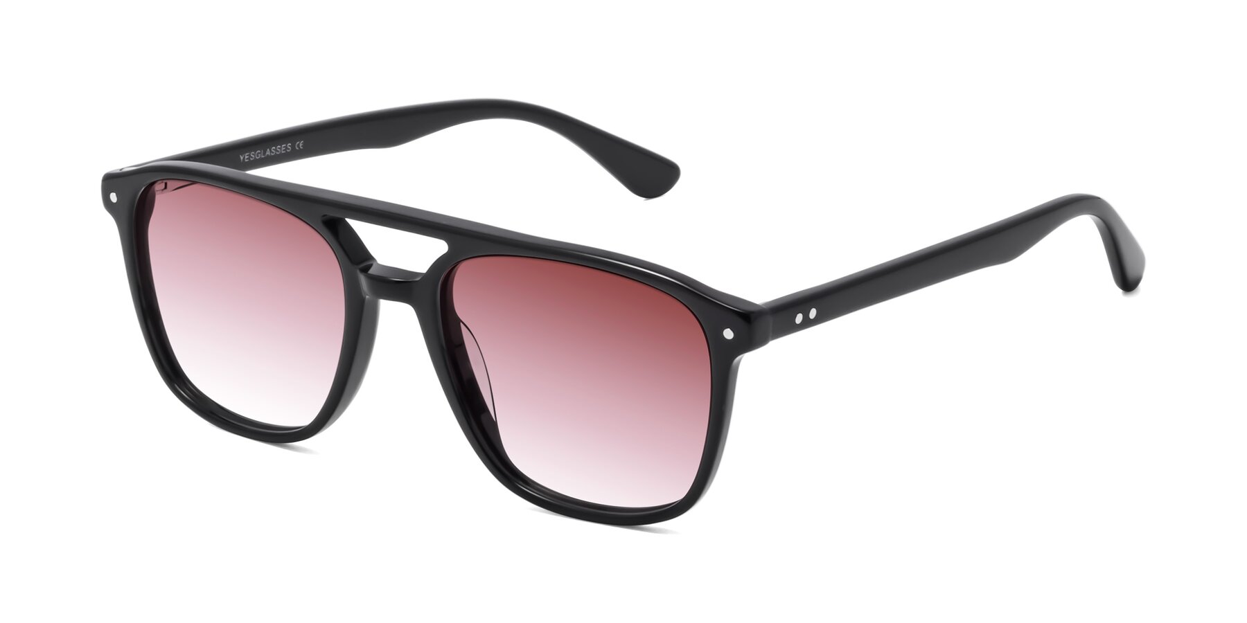 Angle of Quantum in Black with Garnet Gradient Lenses