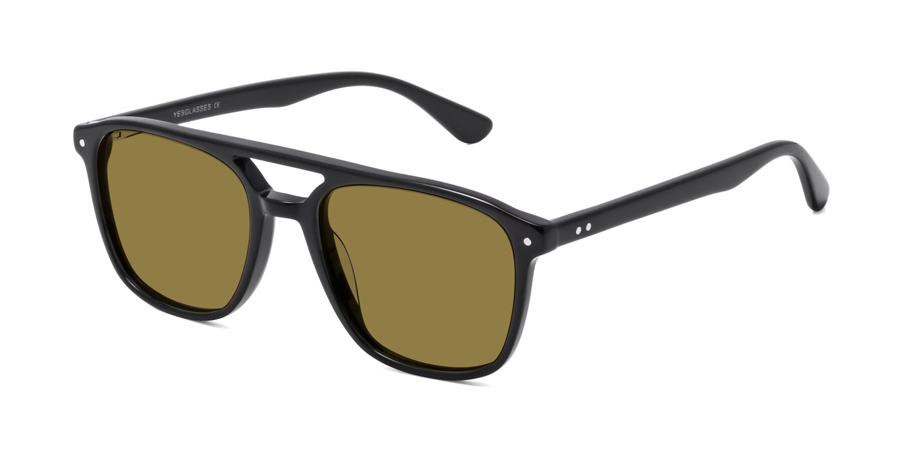 Angle of Quantum in Black with Brown Polarized Lenses