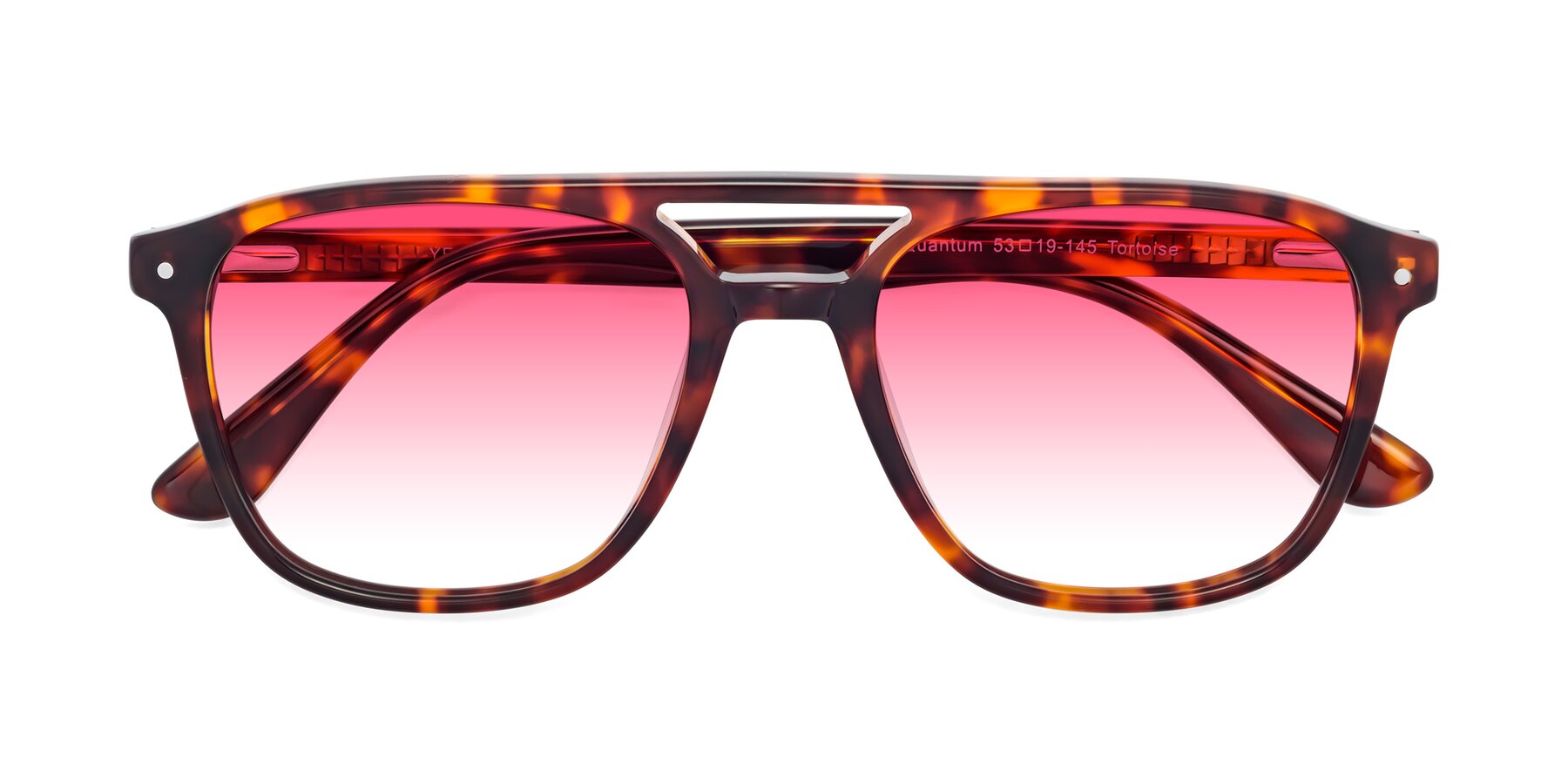 Folded Front of Quantum in Tortoise with Pink Gradient Lenses