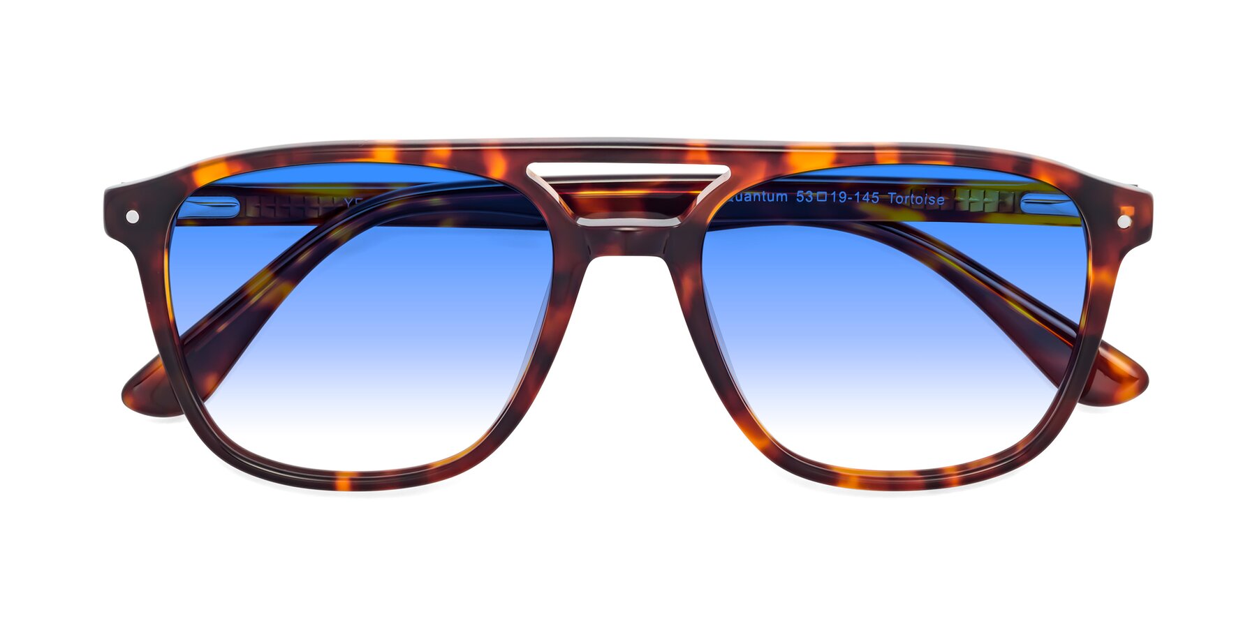 Folded Front of Quantum in Tortoise with Blue Gradient Lenses