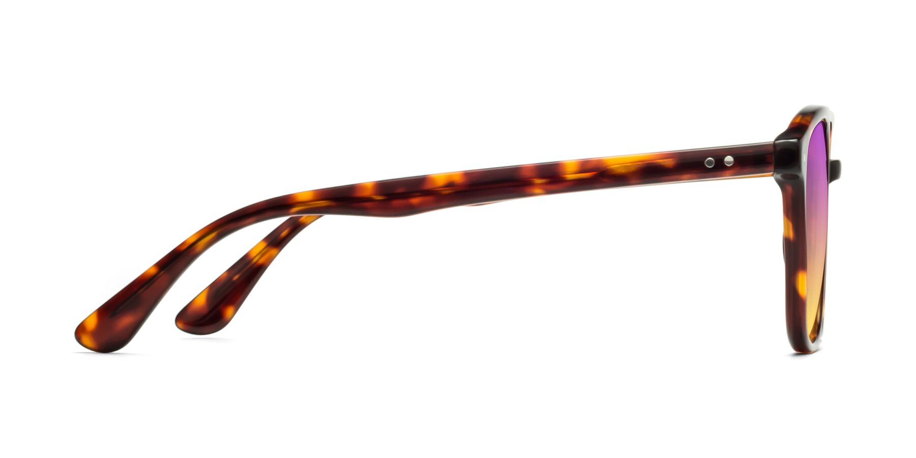 Side of Quantum in Tortoise with Purple / Yellow Gradient Lenses