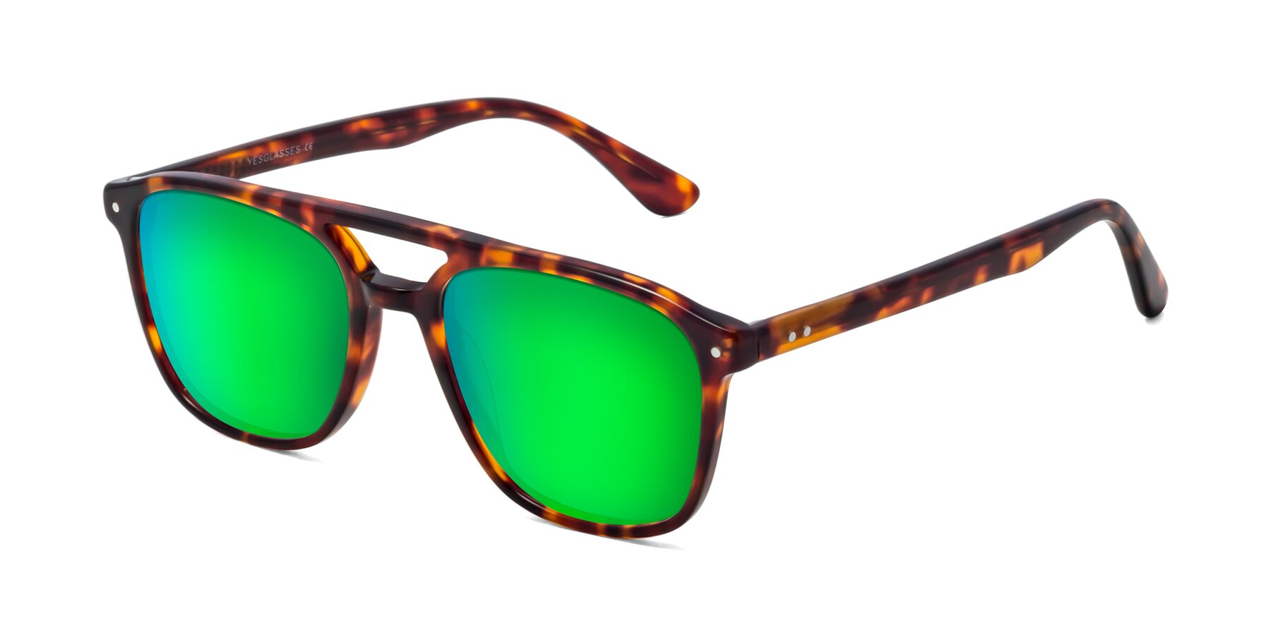 Angle of Quantum in Tortoise with Green Mirrored Lenses