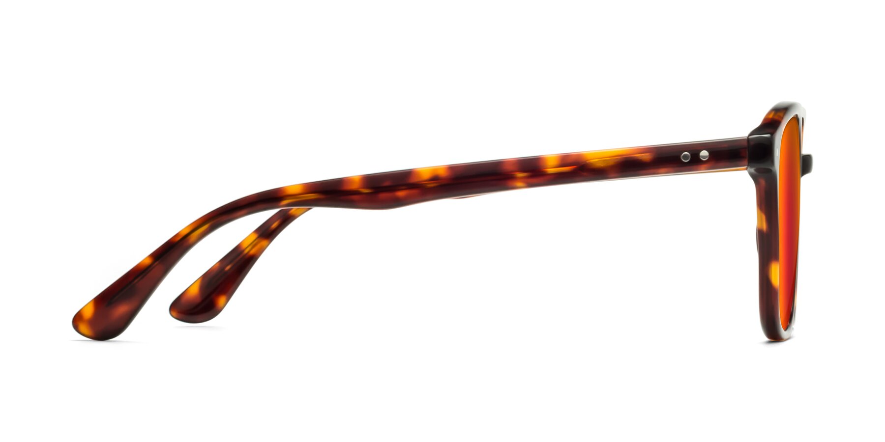 Side of Quantum in Tortoise with Red Gold Mirrored Lenses