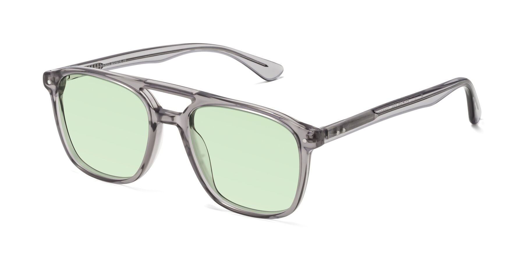 Angle of Quantum in Transprent Gray with Light Green Tinted Lenses
