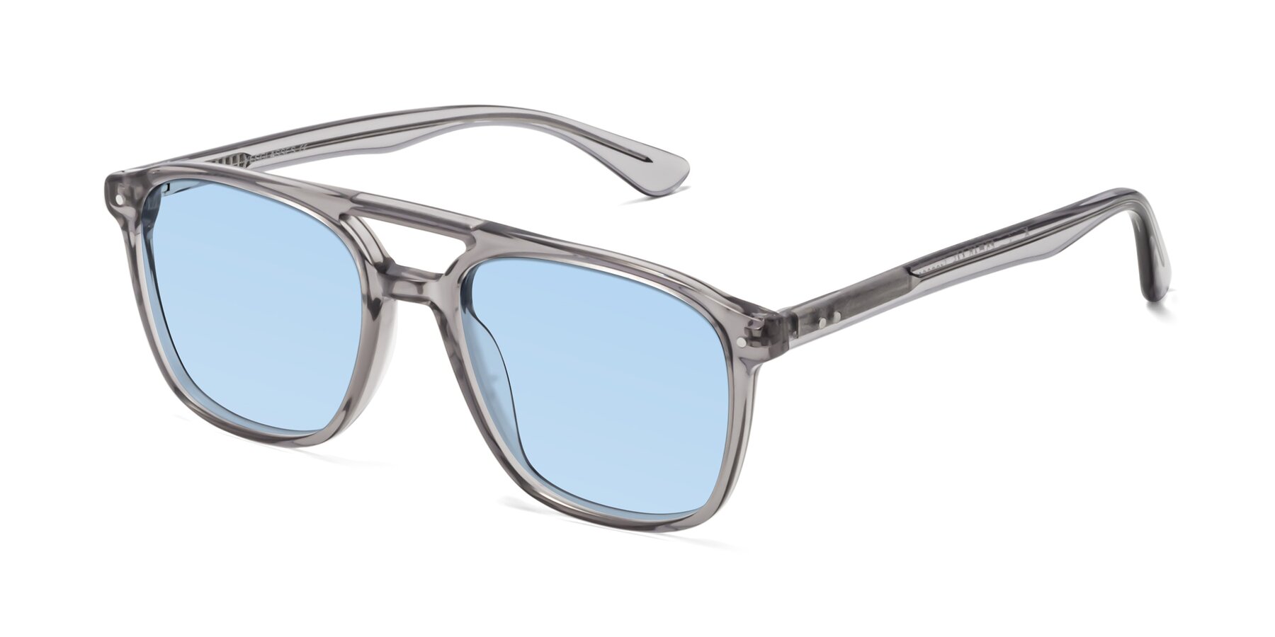 Angle of Quantum in Transprent Gray with Light Blue Tinted Lenses