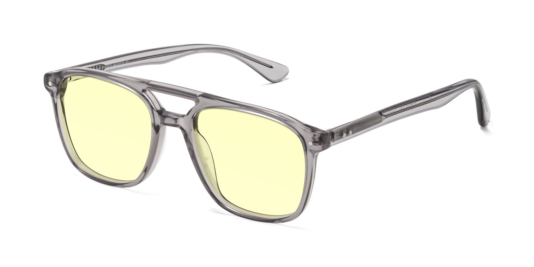 Angle of Quantum in Transprent Gray with Light Yellow Tinted Lenses