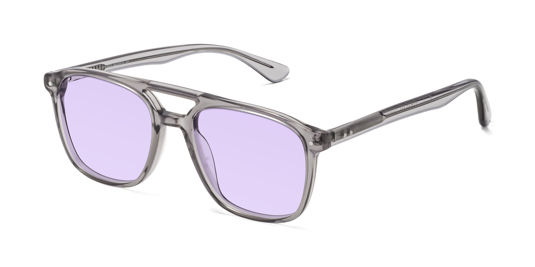 Angle of Quantum in Transprent Gray with Light Purple Tinted Lenses