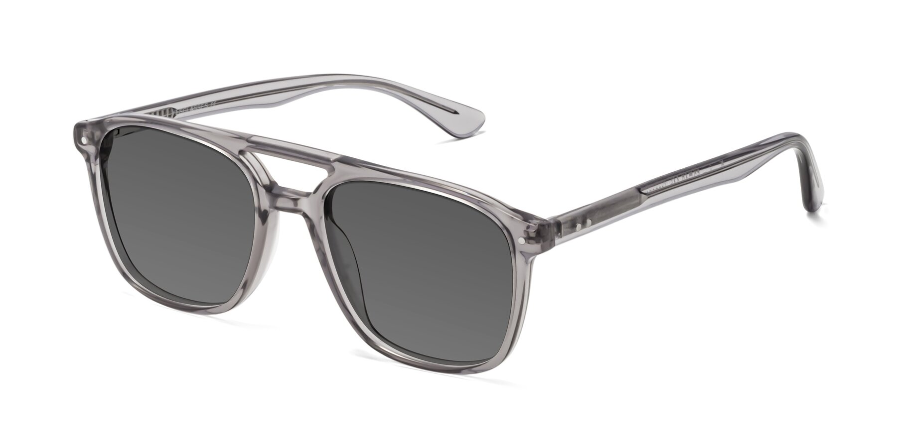 Angle of Quantum in Transprent Gray with Medium Gray Tinted Lenses