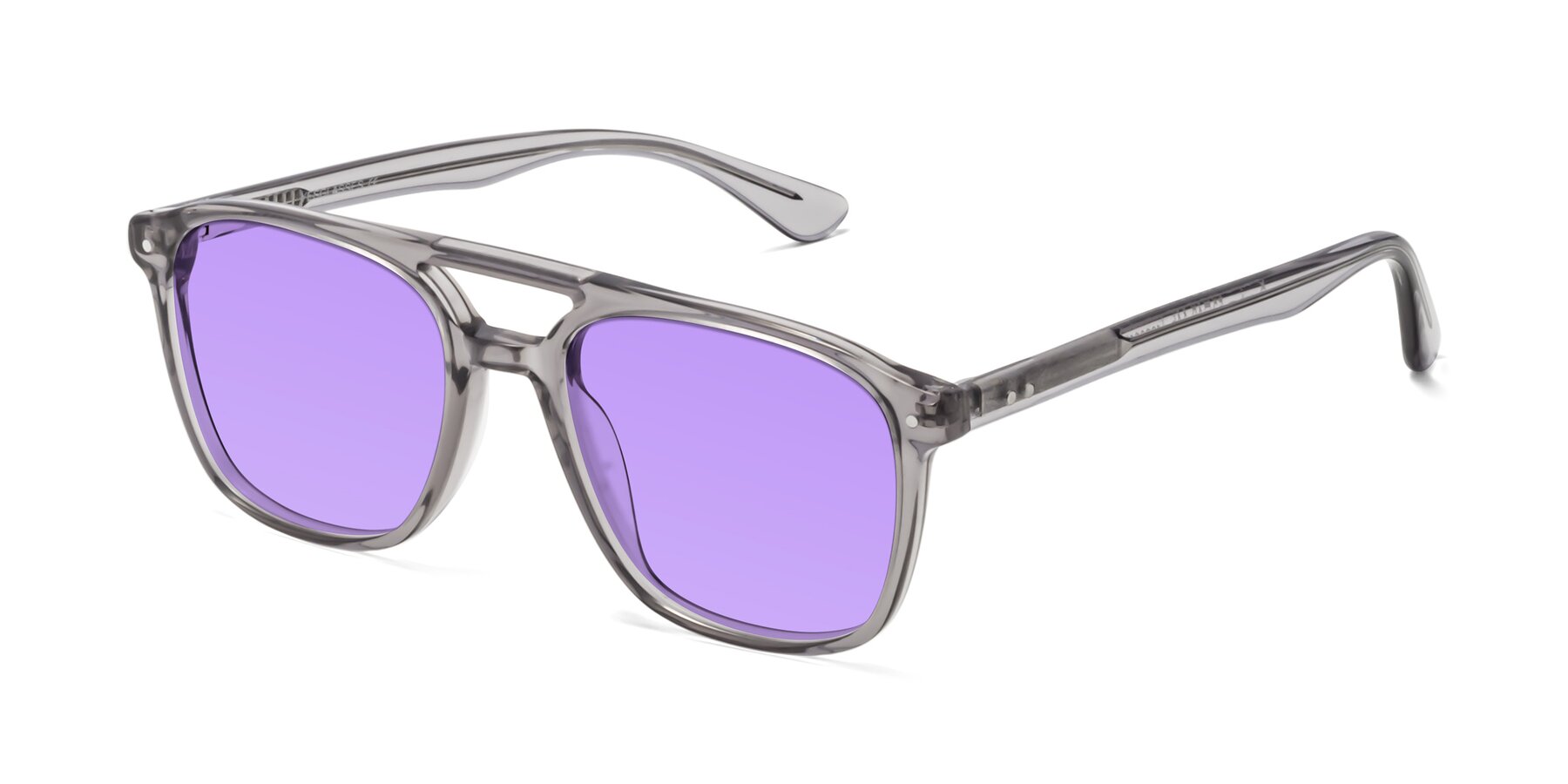 Angle of Quantum in Transprent Gray with Medium Purple Tinted Lenses