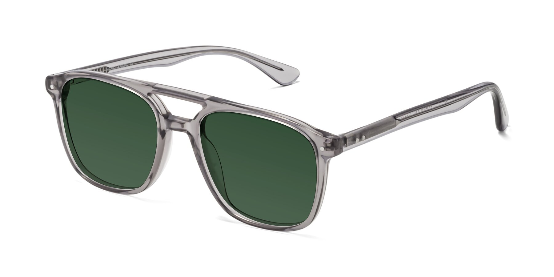 Angle of Quantum in Transprent Gray with Green Tinted Lenses