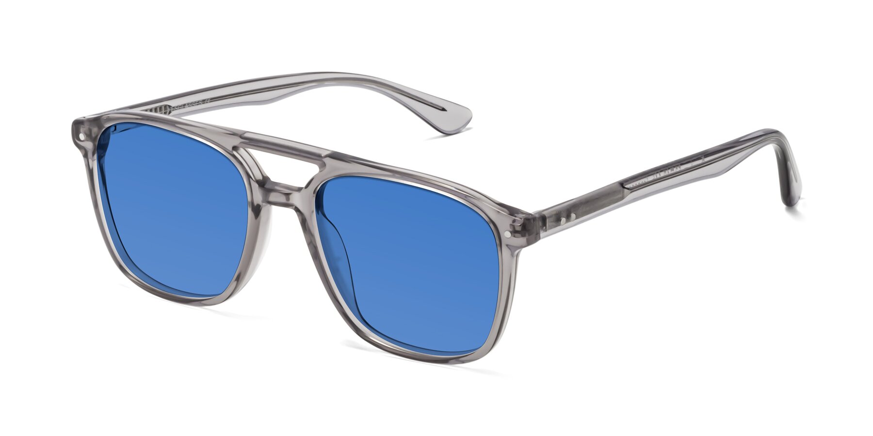 Angle of Quantum in Transprent Gray with Blue Tinted Lenses