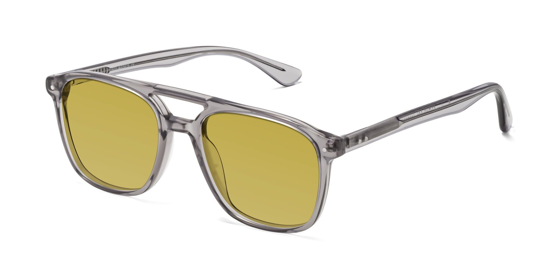Angle of Quantum in Transprent Gray with Champagne Tinted Lenses