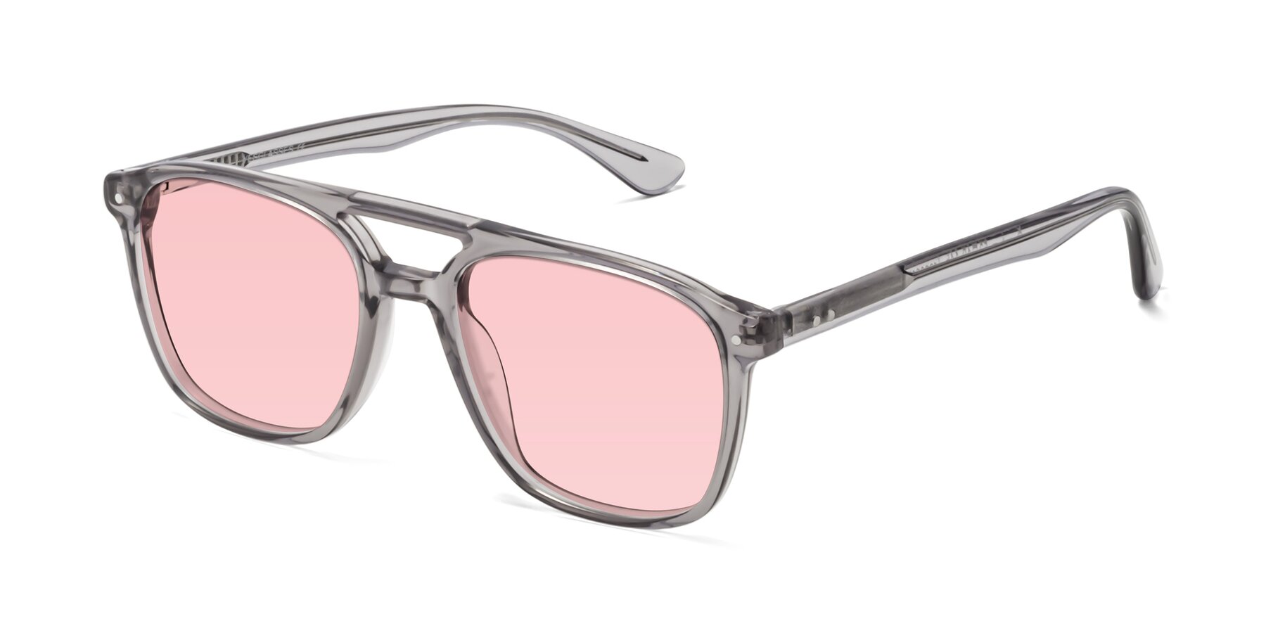 Angle of Quantum in Transprent Gray with Light Garnet Tinted Lenses