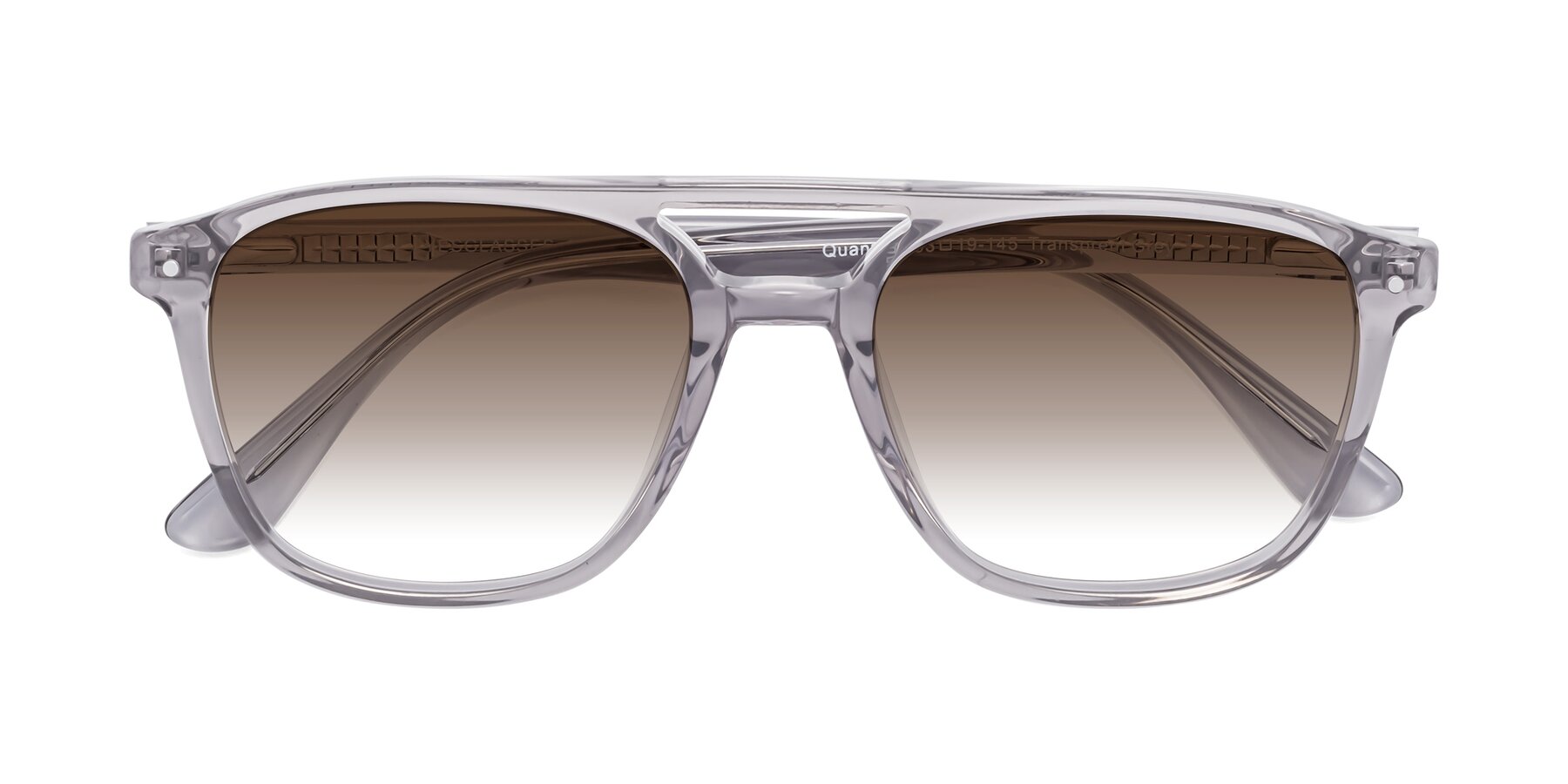 Folded Front of Quantum in Transprent Gray with Brown Gradient Lenses