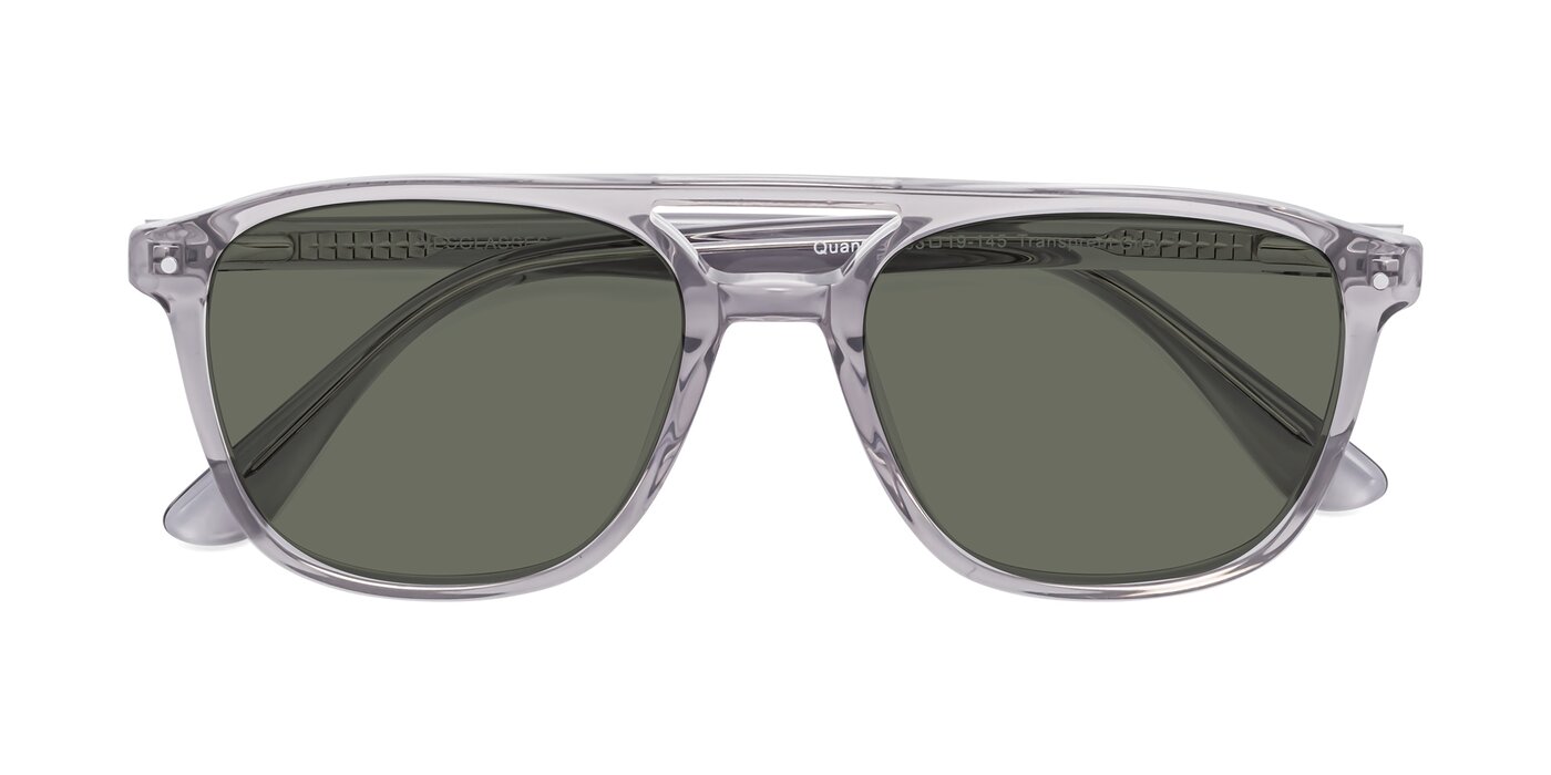 Quantum - Transprent Gray Polarized Sunglasses