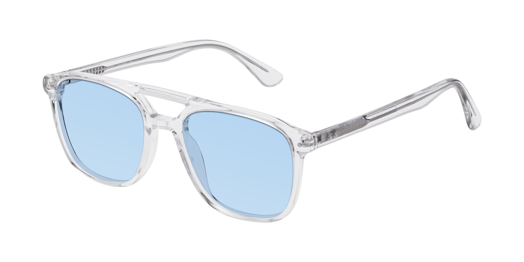 Angle of Quantum in Clear with Light Blue Tinted Lenses