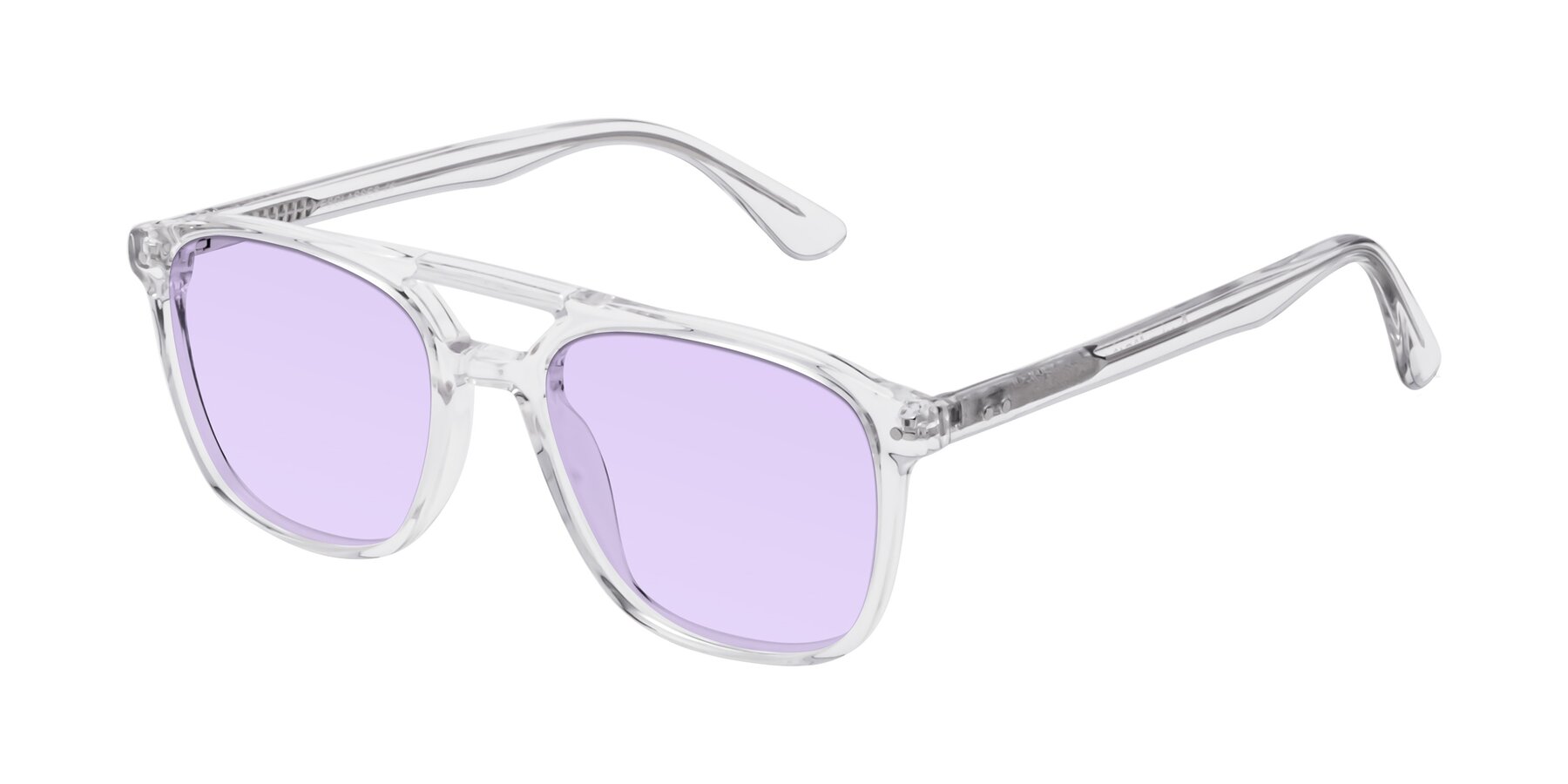 Angle of Quantum in Clear with Light Purple Tinted Lenses