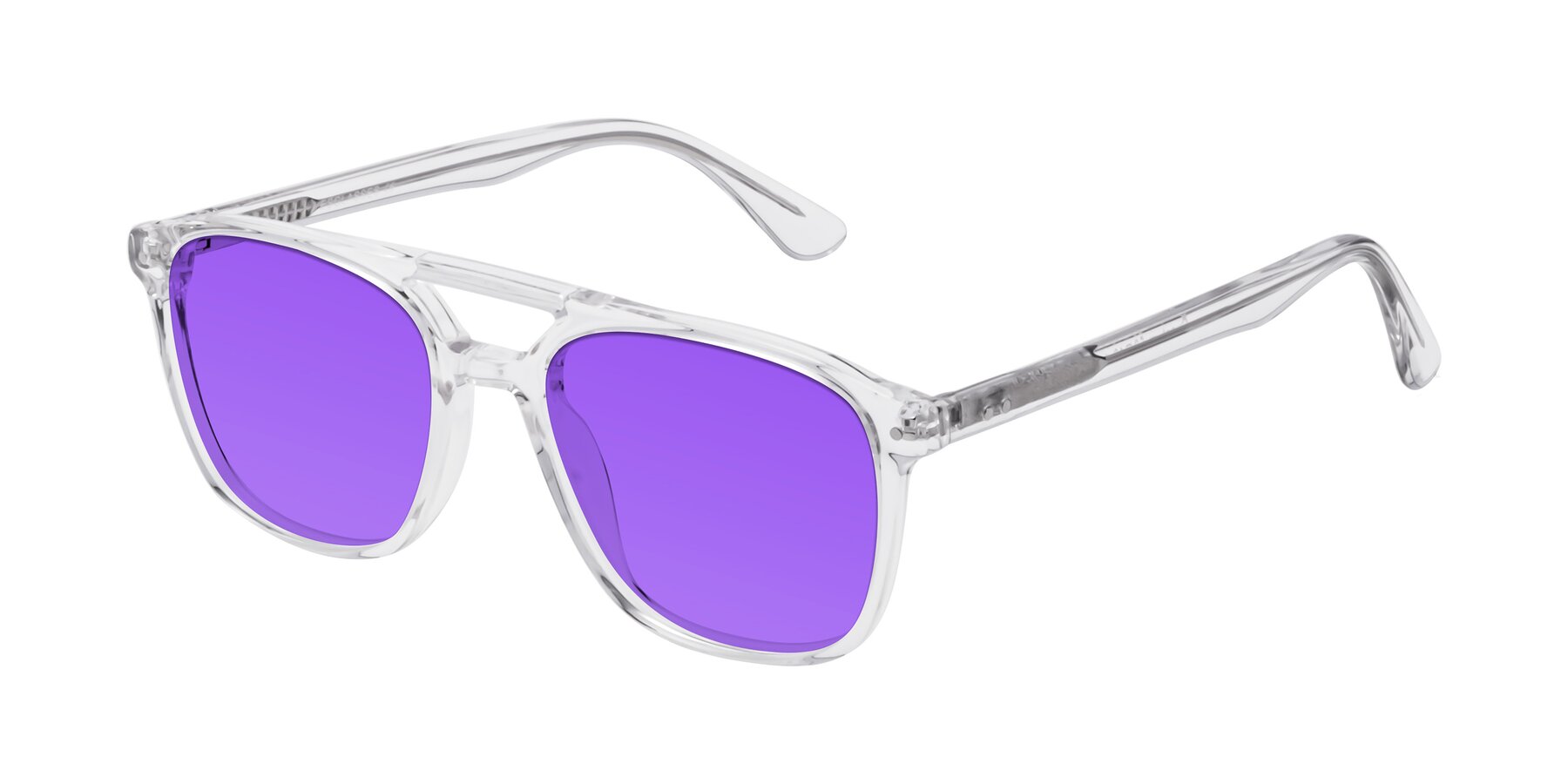 Angle of Quantum in Clear with Purple Tinted Lenses
