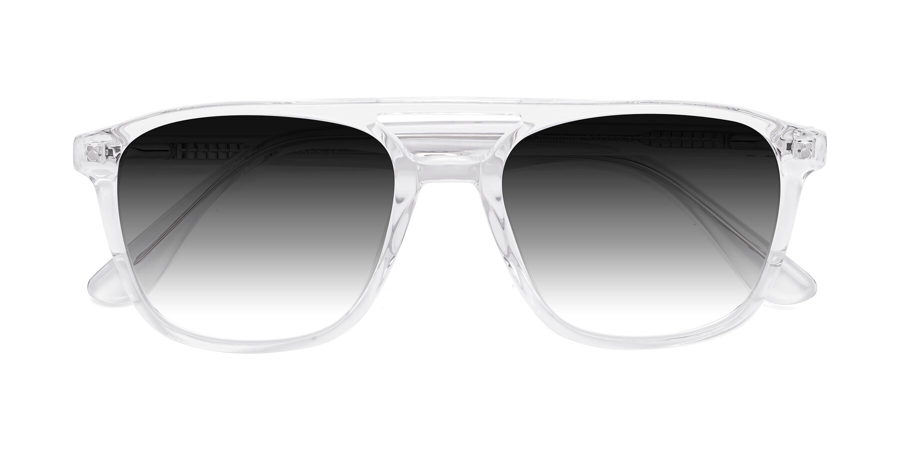 Folded Front of Quantum in Clear with Gray Gradient Lenses
