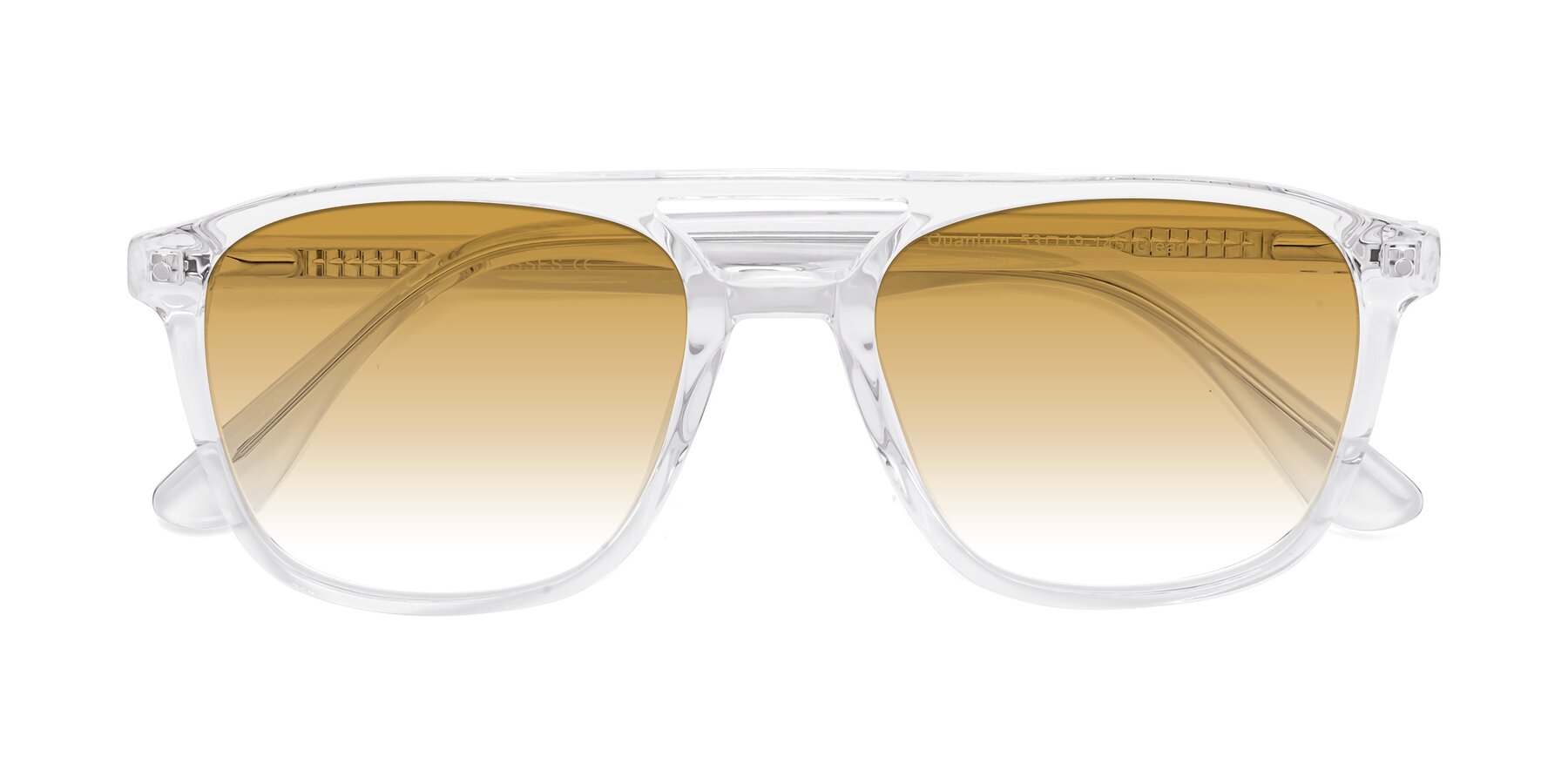 Folded Front of Quantum in Clear with Champagne Gradient Lenses