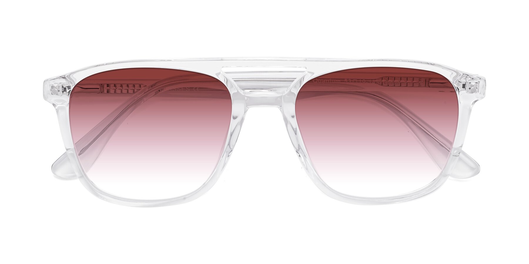 Folded Front of Quantum in Clear with Garnet Gradient Lenses