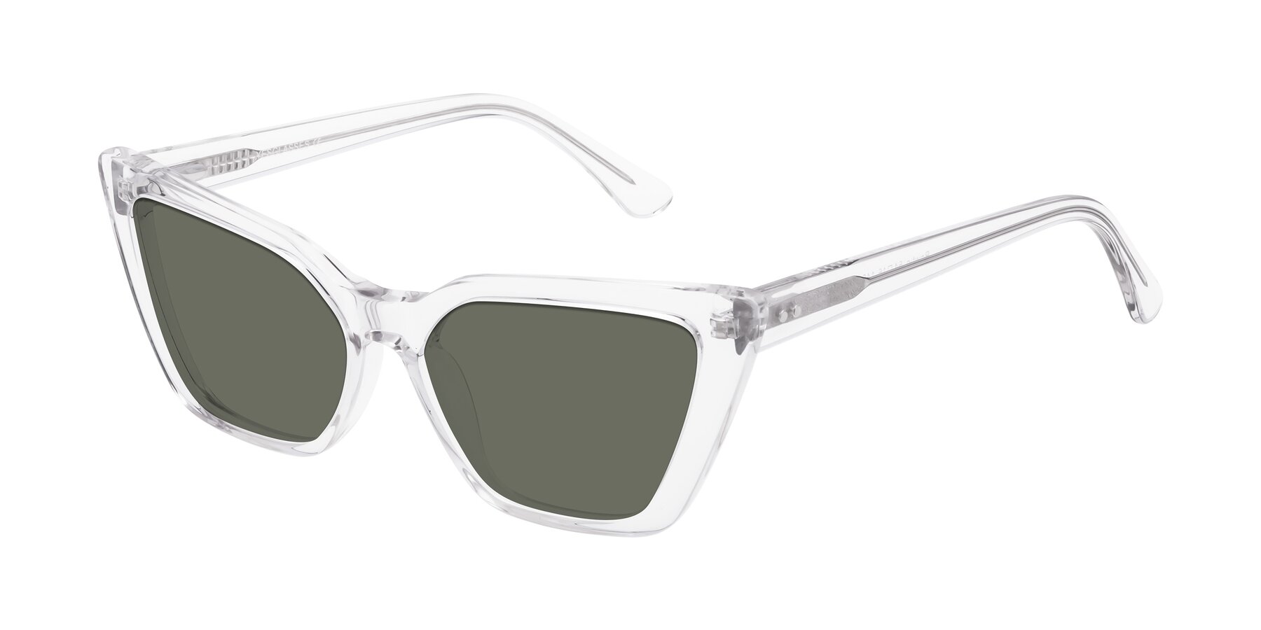 Angle of Bowtie in Clear with Gray Polarized Lenses
