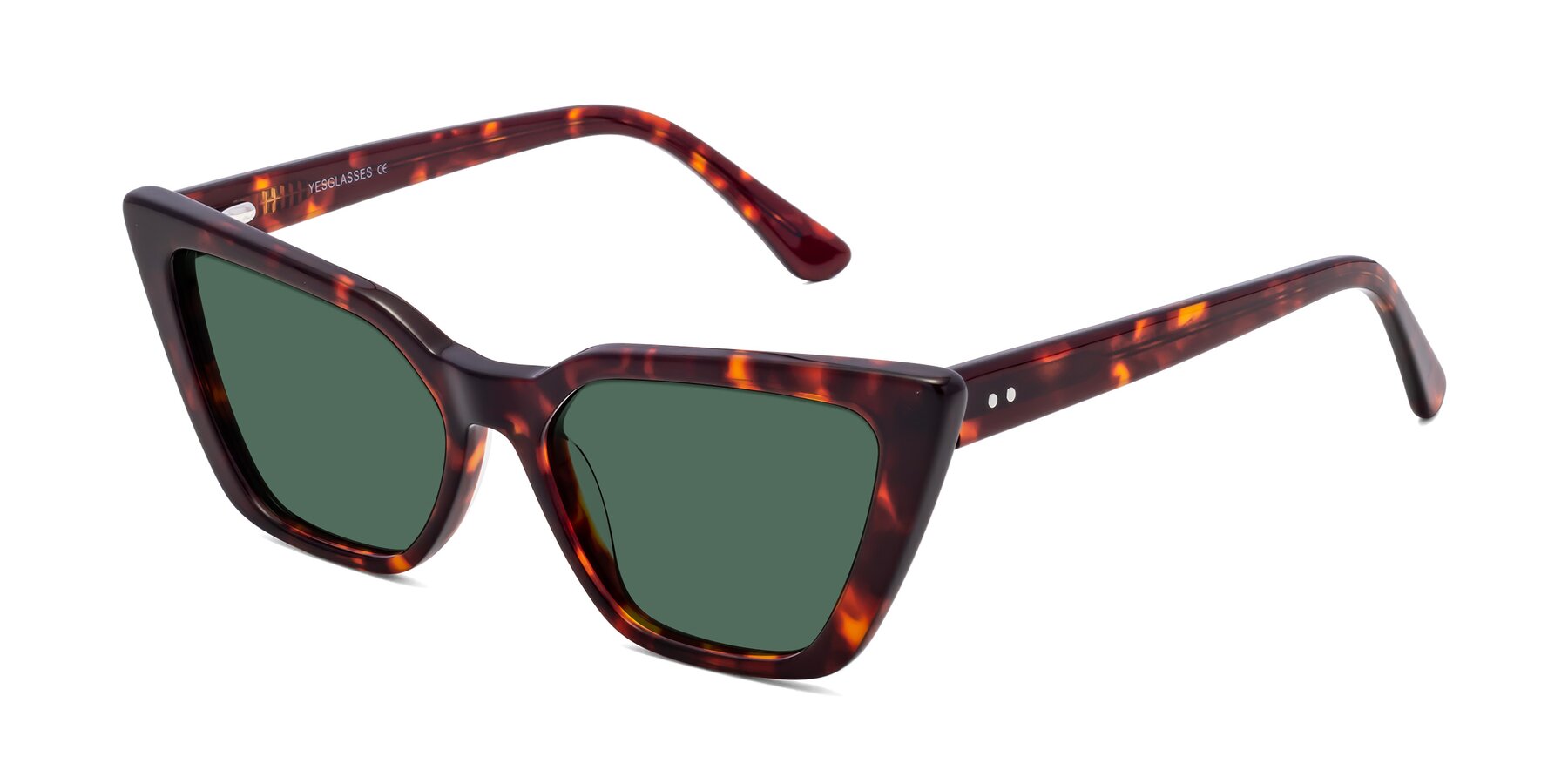 Angle of Bowtie in Tortoise with Green Polarized Lenses