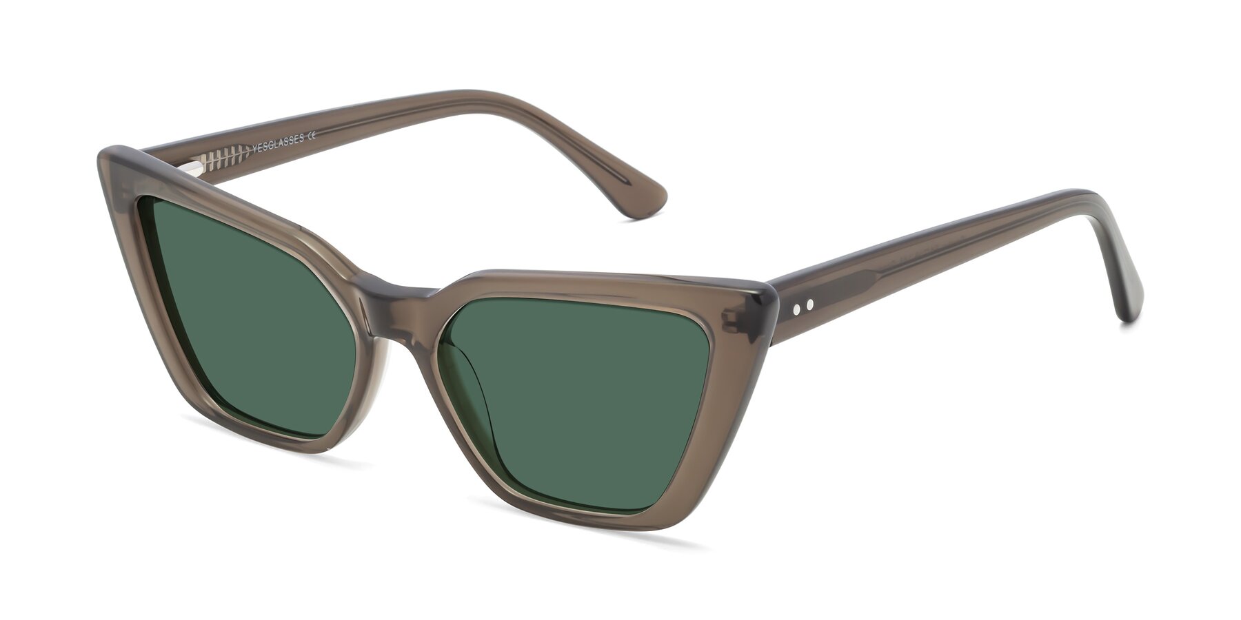 Angle of Bowtie in Gradient Green with Green Polarized Lenses