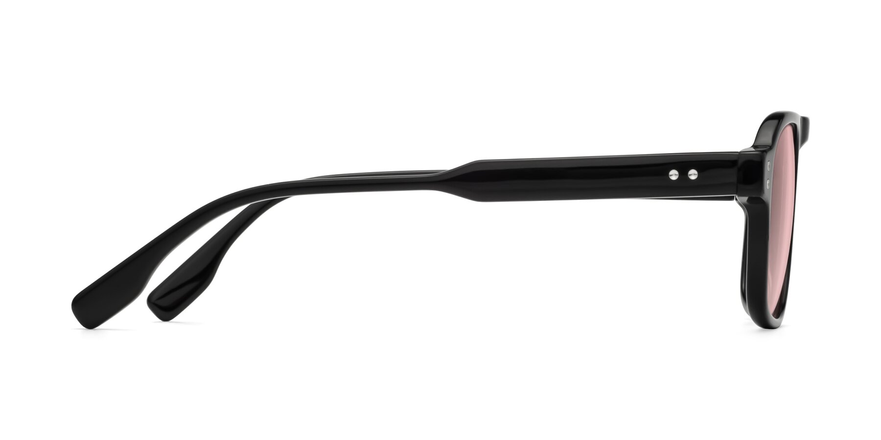 Side of Pamban in Black with Light Garnet Tinted Lenses