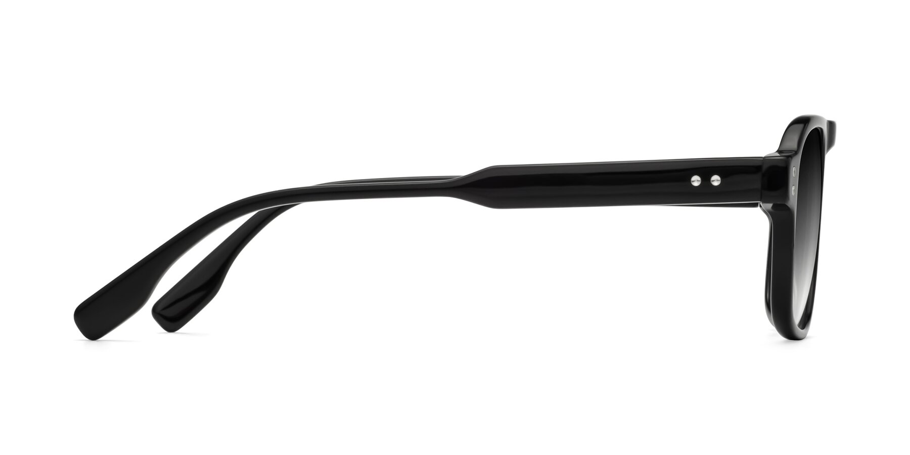 Side of Pamban in Black with Gray Gradient Lenses
