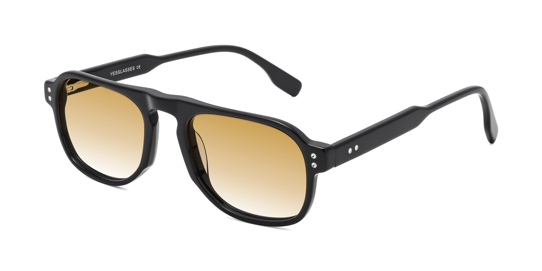 Angle of Pamban in Black with Champagne Gradient Lenses